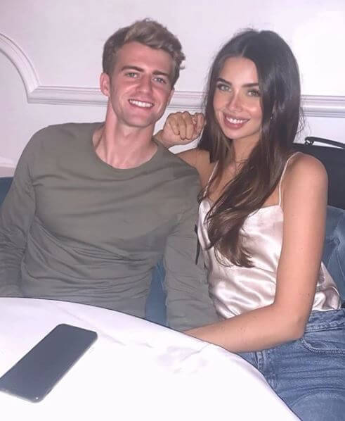 Patrick Bamford with his girlfriend, Michaela Ireland.